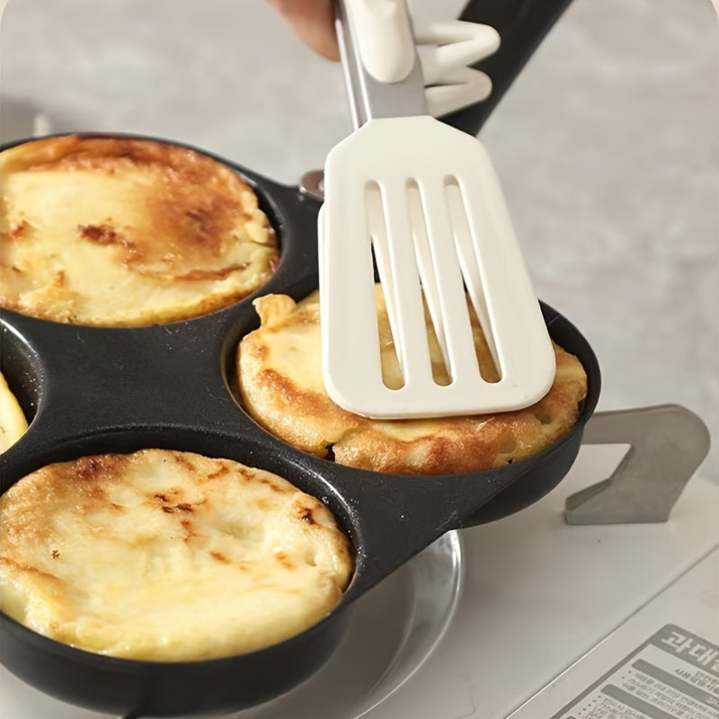 Non-stick cast iron skillet with a 4-cup capacity, perfect for cooking eggs, pancakes, and burgers. This multi-functional pan is electric-free and ideal for frying, sautéing, and cooking pizza desserts. Suitable for use in both home and restaurant