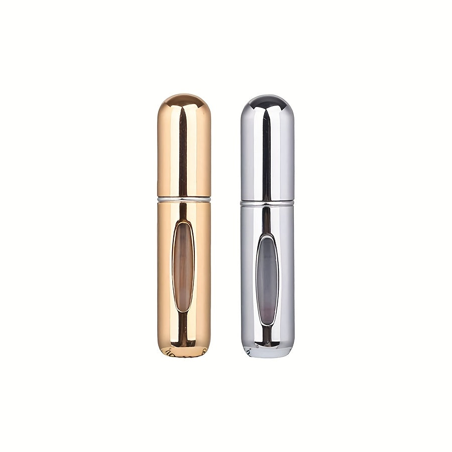 Refillable atomized perfume bottle ideal for travel and outings (5ml), suitable for men and women, makes a great gift.