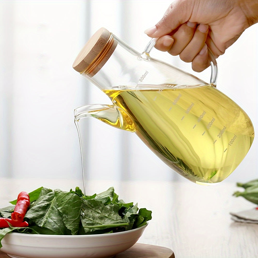 Leak-Proof Glass Olive Oil Dispenser - Ideal for Kitchen, BBQ, Camping & Picnics - BPA-Free - 1 piece