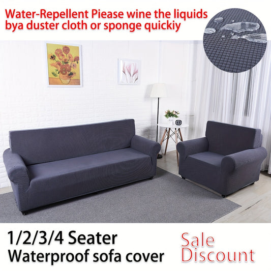 Waterproof and elastic sofa covers in various sizes for full protection against dust and suitable for households with pets and children.