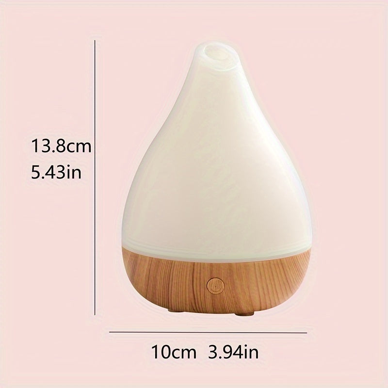 Wood print humidifier with aromatherapy diffuser for a relaxing atmosphere, ideal for home decor, office, and travel gifts.