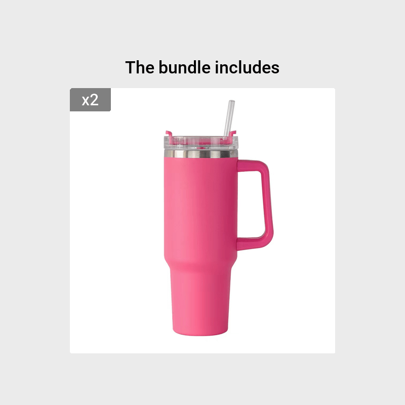 40oz stainless steel tumbler with handle and vacuum flask