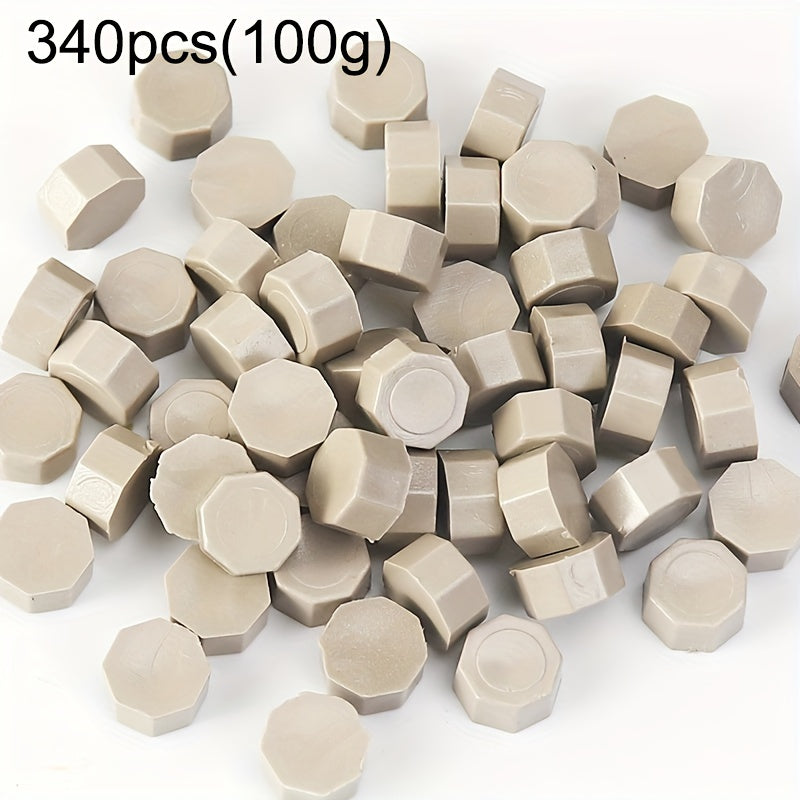 340pcs 100g Octagonal Wax Particles for DIY Gift Box Sealing Wax