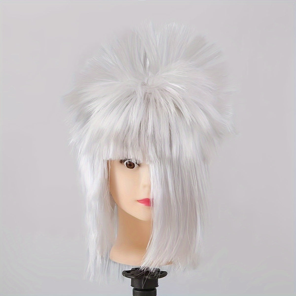 Stylish Short Straight Wig - Ideal for Cosplay & Halloween, Effortless Synthetic Hair for an Easy Wear