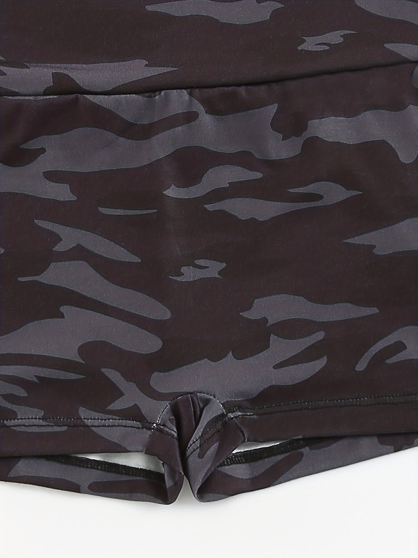 Women's loungewear and sleepwear with camouflage print lounge bottoms and a comfy elastic waistband shorts.