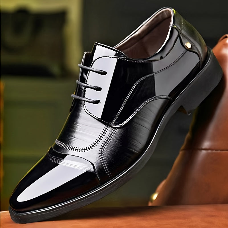 Men's slip-on formal shoes, wear-resistant and non-slip for business or Father's Day gifts.