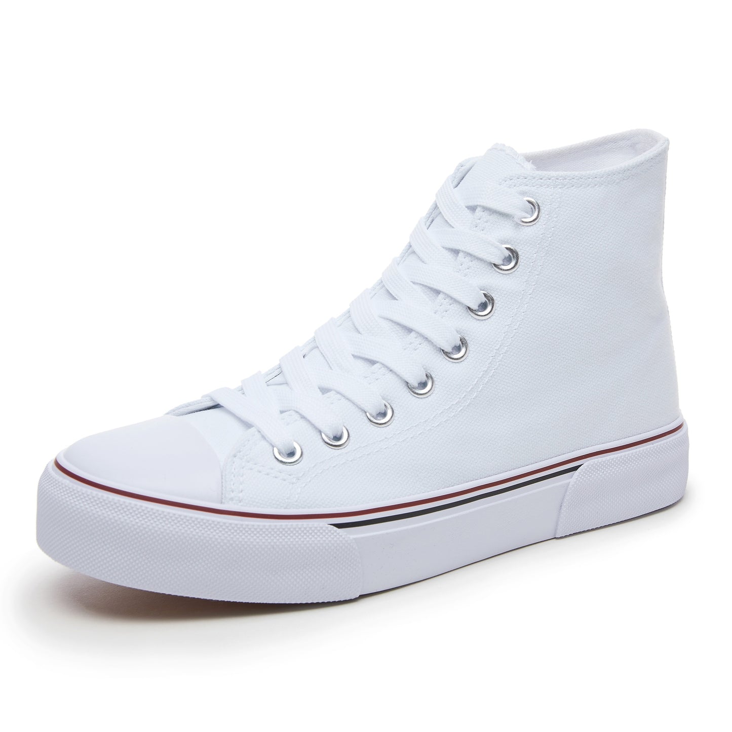 Women's high-top lace-up sneakers, fashionable and comfortable for walking.