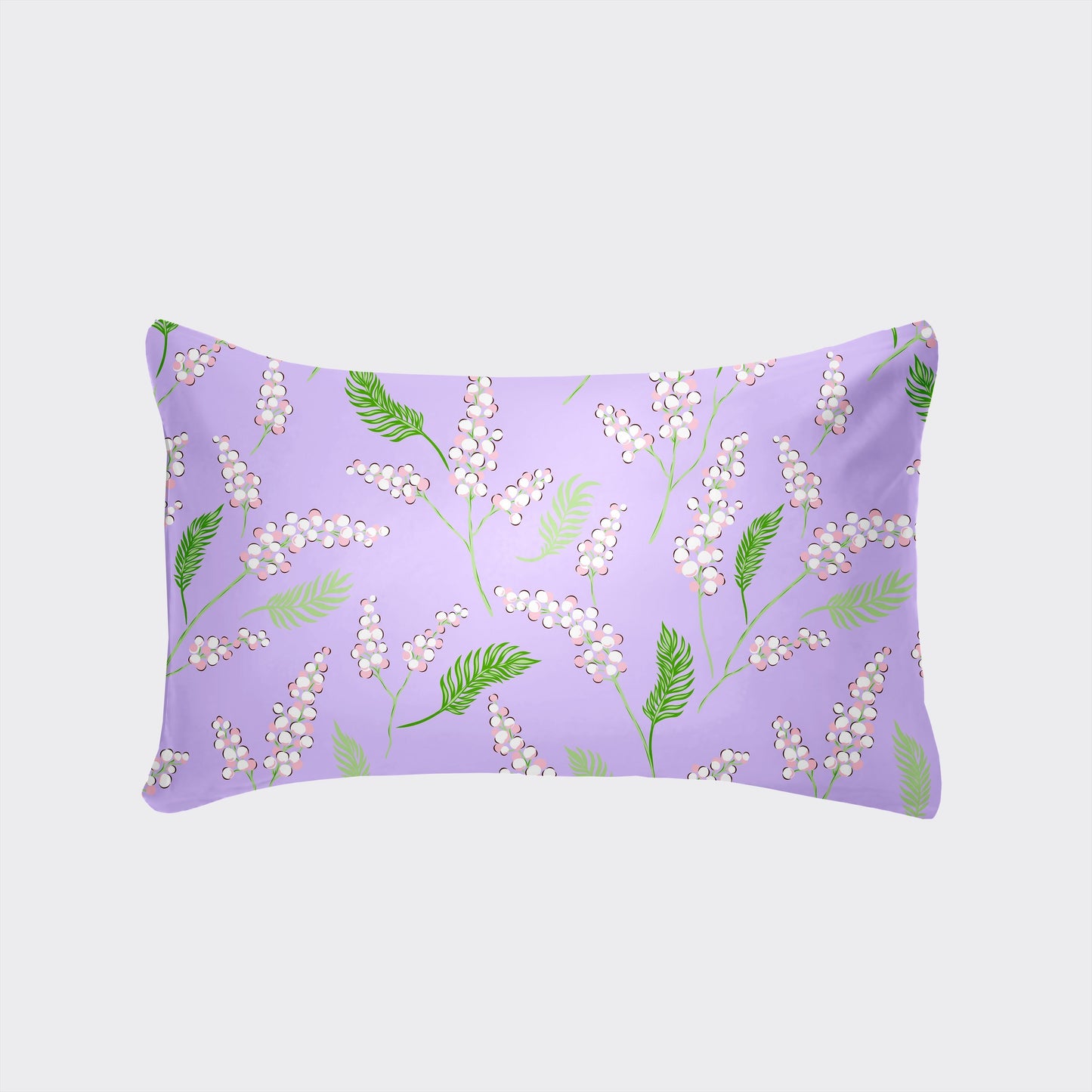 [Top Pick] Luxuriously Soft & Breathable Pillowcase - Featuring Envelope Closure and Multiple Size Options (30x50, 51x66, 50x75) - Stylish Floral & Botanical Patterns in White, Silver, Red, Purple, Grey, Pink, Lucky Clover, Maple Leaf, and Green Plants -