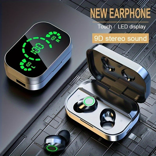 Wireless headset with LED display designed for sports, gaming, and everyday use