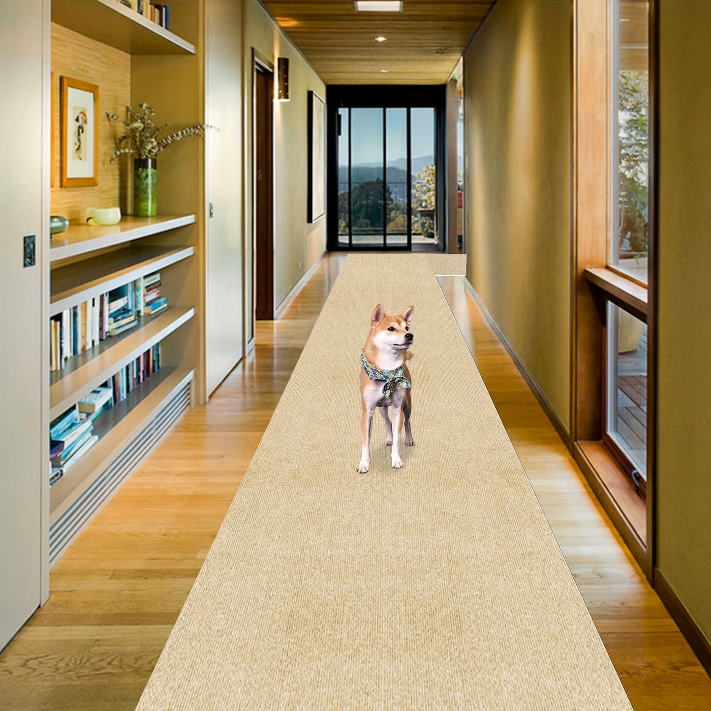 Solid Color Runner Rug: A single piece of stain-resistant and non-slip kitchen mat that can also be used as a washable runner carpet for various areas in your home such as hallway, kitchen, living room, garage, patio, and more. Perfect for adding a touch