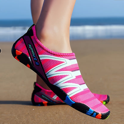 Fast drying water socks with sporty design, ideal for swim, surf, and fishing. Non-slip and breathable for women.