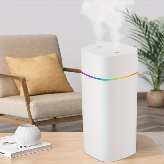 Quiet double spray humidifier for home, bedroom, car - fresh, clean air and moisturized skin