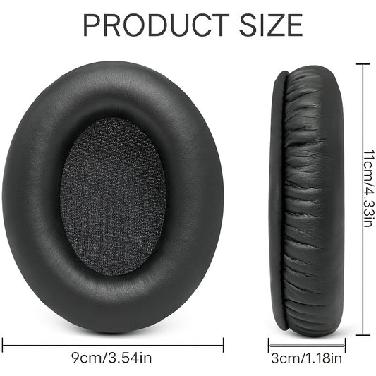 Replacement ear pads for HyperX Cloud Series headphones made of premium PU leather and soft foam cushions for enhanced comfort. Compatible with HyperX Cloud III, Cloud II, Cloud Flight