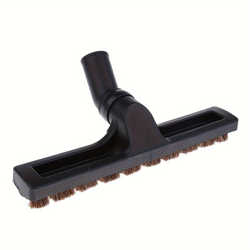 Ideal for hardwood floors and leather furniture, this universal vacuum floor brush attachment comes with 2 pieces and features horsehair bristles for gentle cleaning. The 360° swivel head allows for easy maneuvering, and it includes a 32mm to 35mm