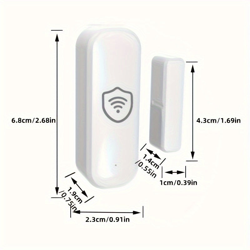 Wireless Tuya Smart Wifi Sensor for Doors and Windows alerts in real-time, ideal for smart home setups, child safety, pool alarms, and compatible with pet detection systems.