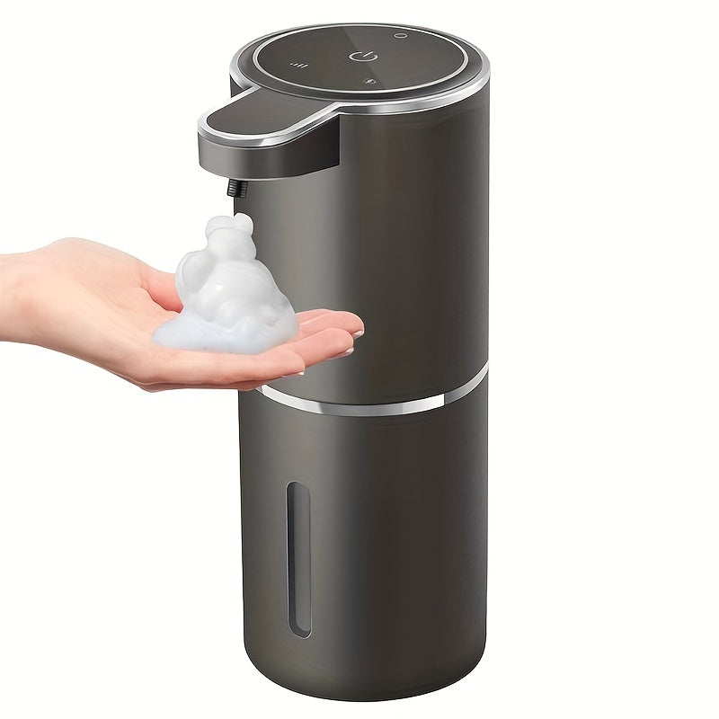 A 380ml rechargeable sensor soap dispenser for foam hand soap and kitchen detergent, suitable for wall-mounting.