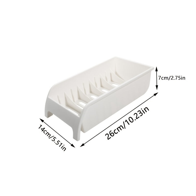 Подставка для посуды с секционным дизайном для экономии места - Изготовлена из пищевого пластика, Особенности открытого хранения, Не требует сборки, Удобная конструкция для установки сбоку, Практичная полка для сушки посуды