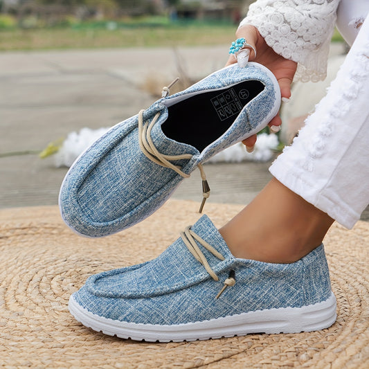 Comfortable and lightweight women's loafers with a solid color and soft sole, perfect for daily walking.