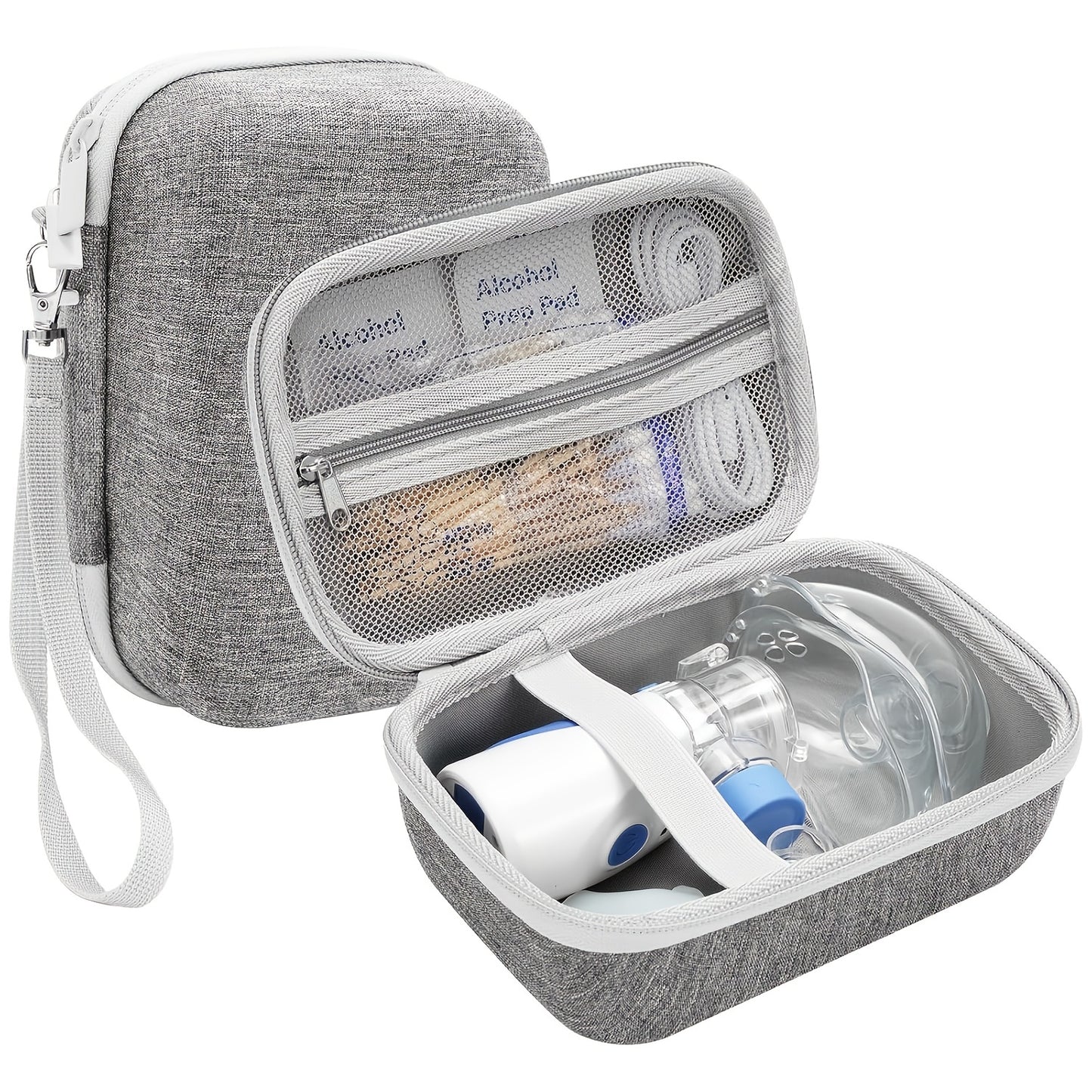 ProCase Portable EVA Case for Atomizer and Humidifier - Durable Travel Bag with Compartments for Facial Steamer and Pore Vacuum - Home and Travel Ready.