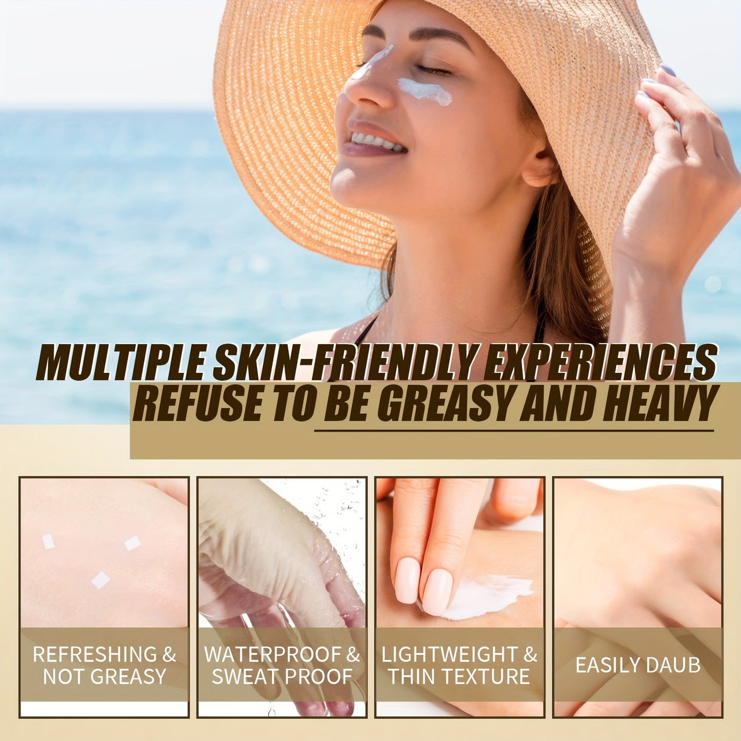 Rice Probiotic Sunscreen - SPF50+, Moisturizing, Non-Sticky, UV Protection for All Skin Types