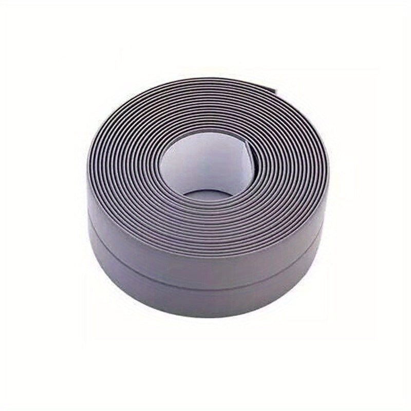 Self adhesive caulk tape for bathroom and kitchen sealing.