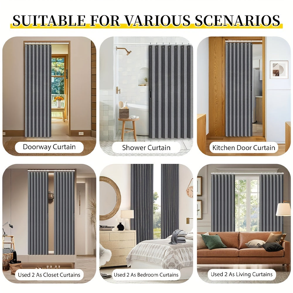 Set of 1 pleated blackout shades with hooks in an accordion-style folding design for windows, ideal for creating partitions in rooms. Suitable for living rooms, bedrooms, entrances, cloakrooms, office doorways, and French windows. Enhance your home decor