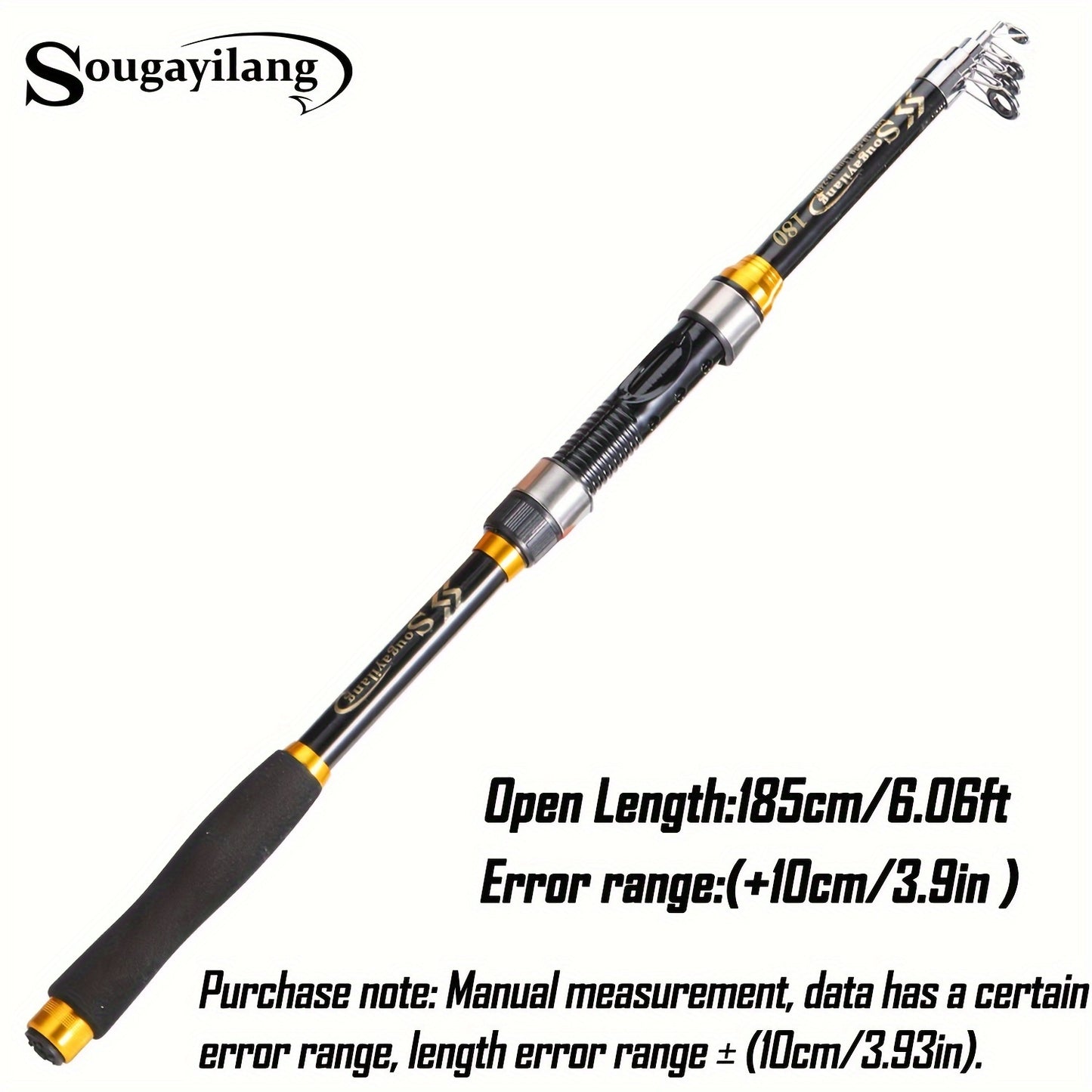 Sougayilang Telescopic Fishing Rod is a portable, durable fiberglass rod with medium action and extendable length for versatile saltwater fishing.