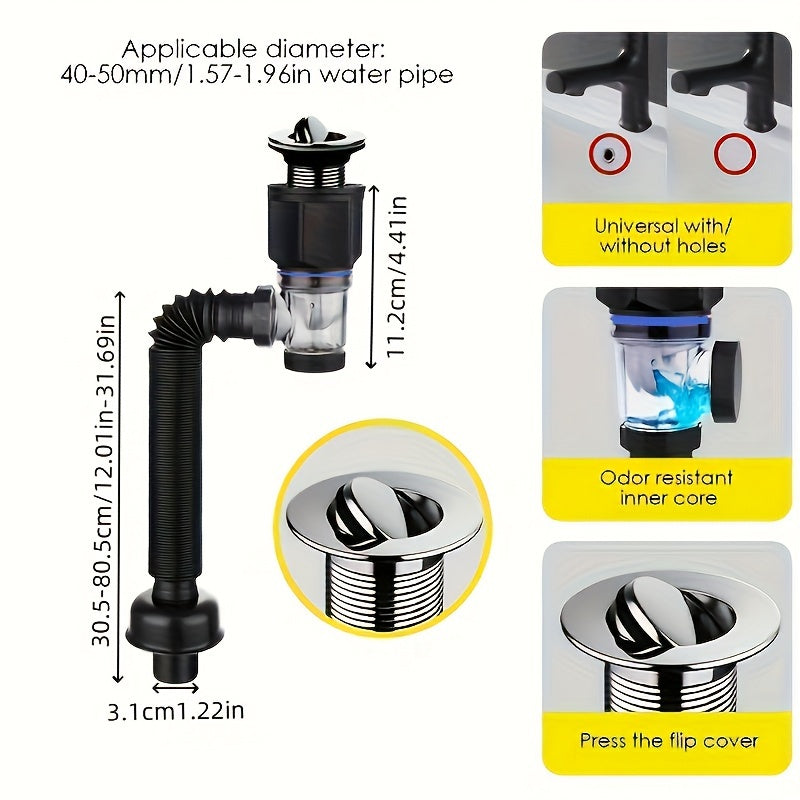 Bu bayram mavsumida qulaylikni taqdim eting, bizning innovatsion Moslashuvchan Lavabo Oqim S-Traplarimiz bilan. Hidi qarshi dizayni, oson o'rnatilishi va 40-50mm suv quvurlari bilan mosligi bilan, bu joyni tejovchi traplar oshxonalar uchun mukammaldir va