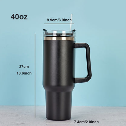 40oz stainless steel tumbler with handle and vacuum flask