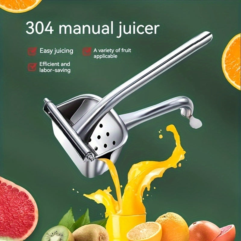 Durable 304 Stainless Steel Manual Juice Squeezer for Separating Pomegranate & Orange Juice, Perfect Kitchen Gadget for Home Use, Essential Kitchen Accessory