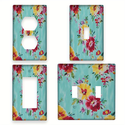 Pioneer Rose Decorative Light for Switch Cover - Ideal for 1 or 2 Gang, Easy to Install in Country Bathroom, Bedroom, or Classroom