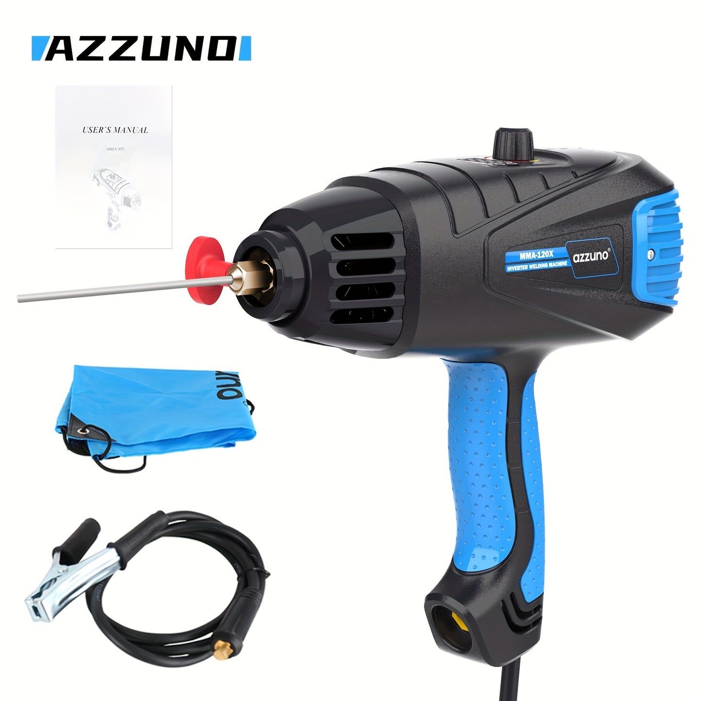 Small handheld arc welding machine with digital intelligent current thrust feature and new design, ideal for simple welding tasks.