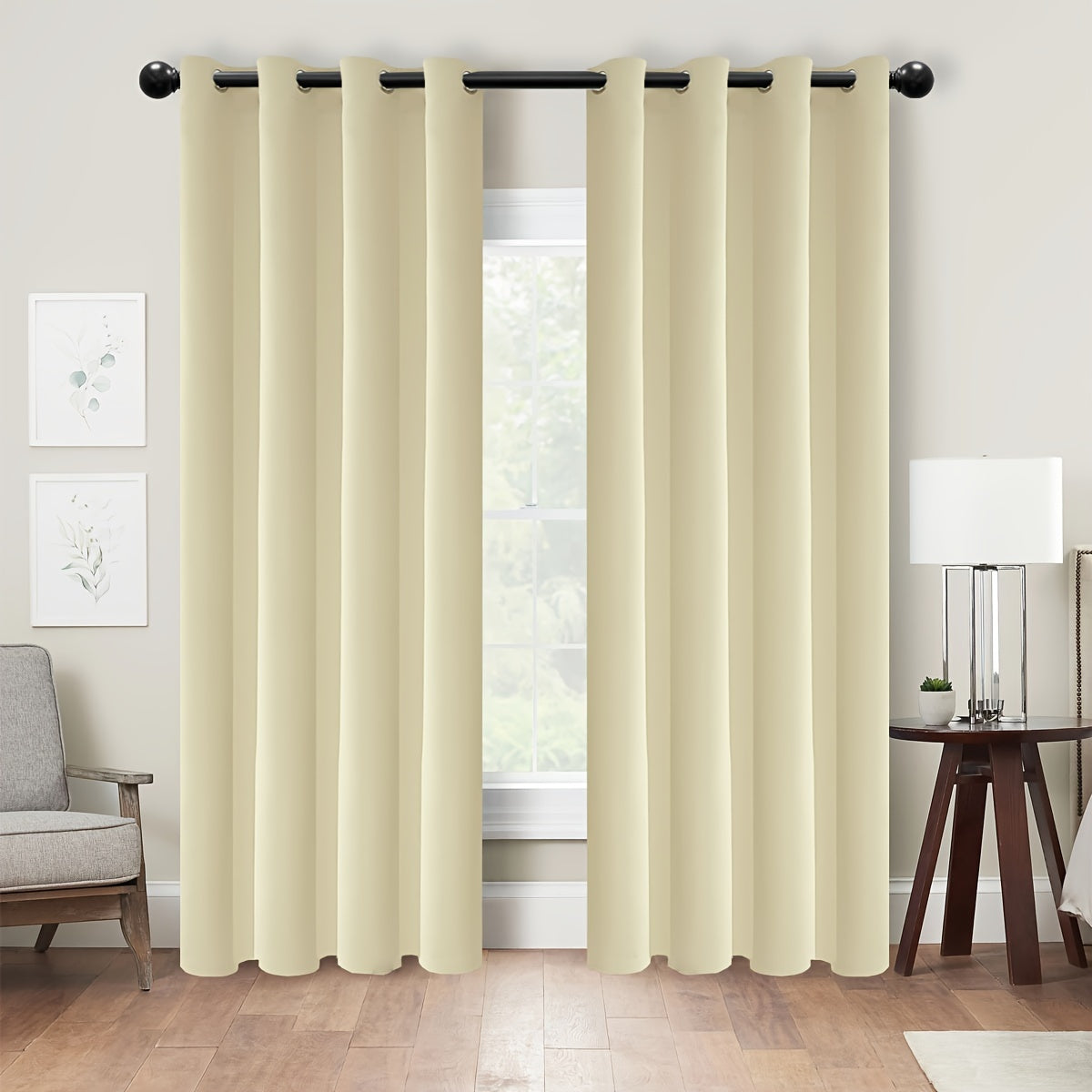 1PC Insulation and Blackout Circle Curtains, Ideal for Bedrooms and Living Rooms, Minimize Noise and Light Blocking