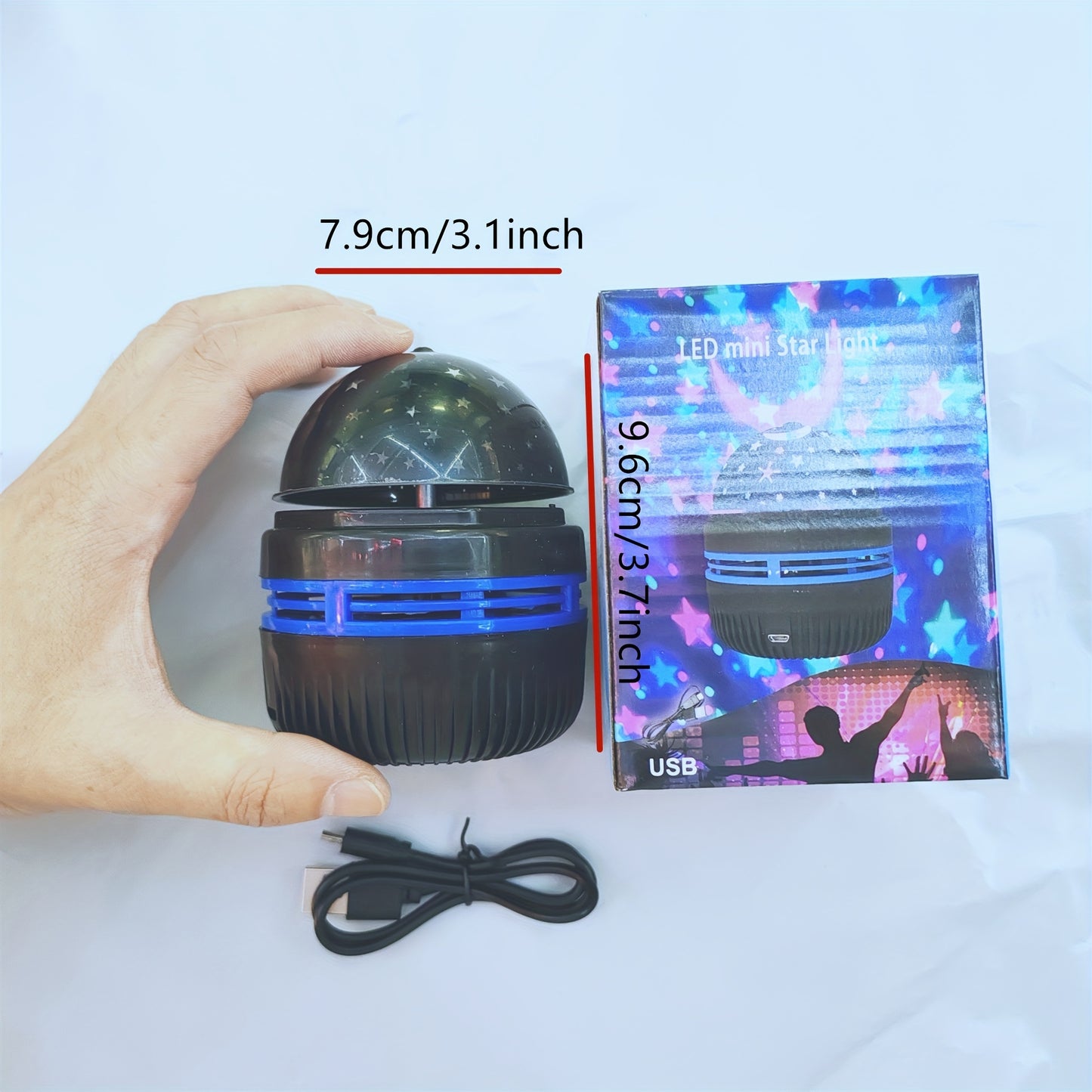 1pc Star Projector Night Light for Adults' Bedroom, Decoration, Birthday, or Party.