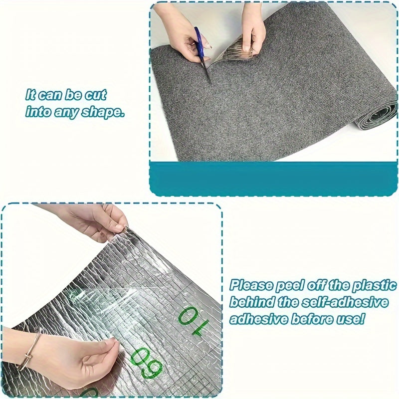 Durable adhesive cat scratching mat roll with sticky tape, ideal for protecting cat furniture.