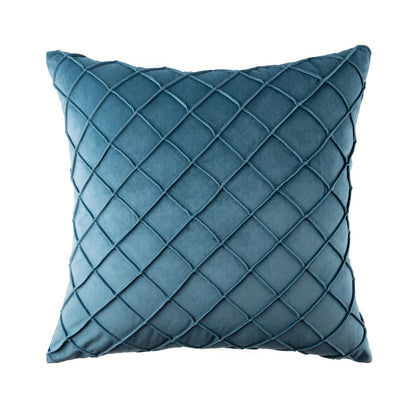 Modern Argyle Throw Pillow Case made of polyester velvet for soft, comfortable home, office, living room, and sofa décor (Pillow core not included).