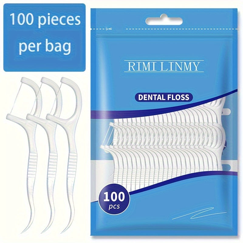 100/50/30 Dental Flosser Picks for Proper Oral Care, Portable and Disposable - a Must-Have for Travel and Daily Life.