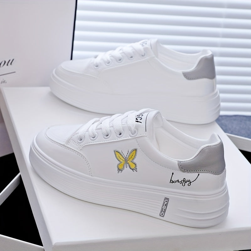 Women's breathable white sneakers perfect for sports, leisure, and outdoor activities. Popular among students for their non-slip, lightweight design. Great for hiking with waterproof and