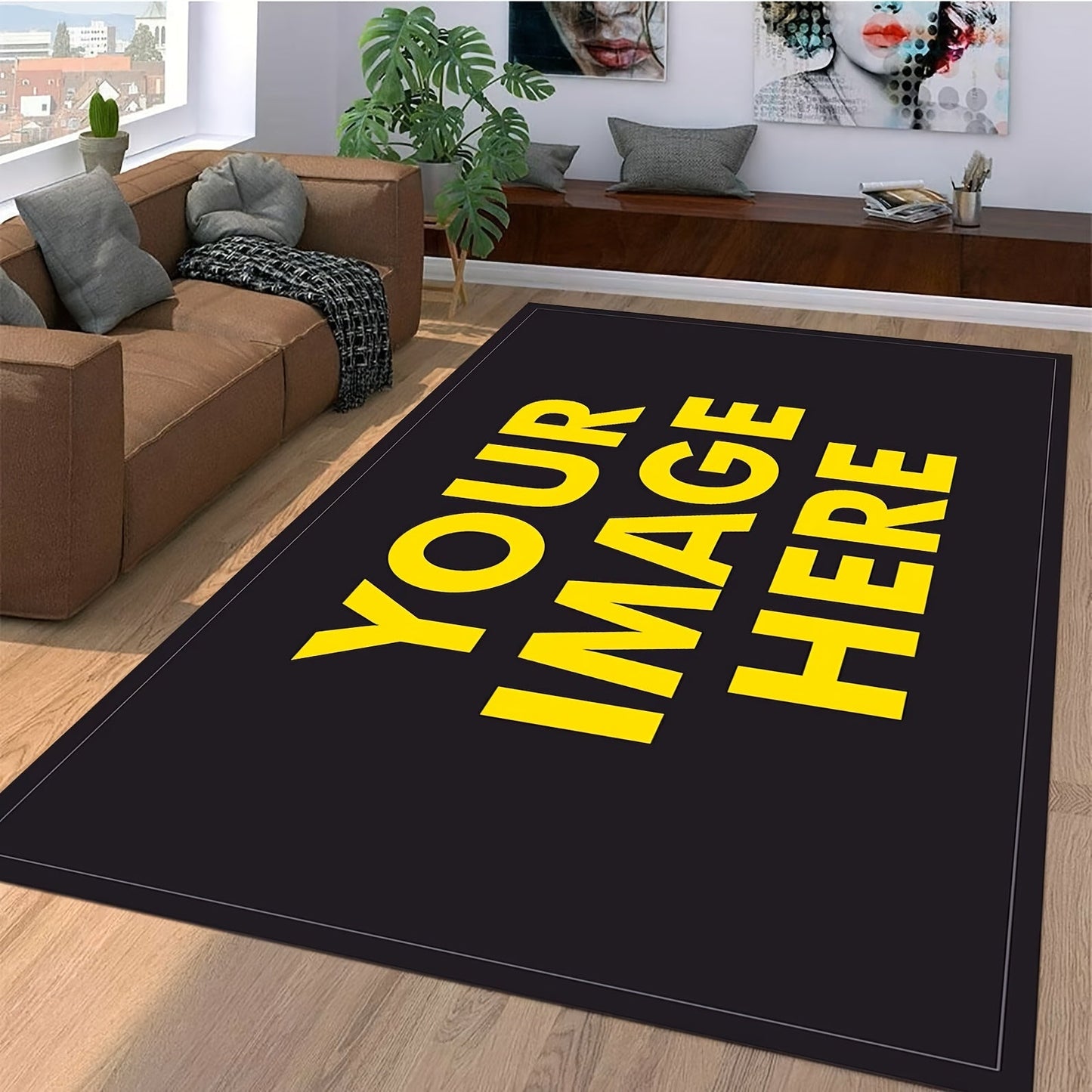 Make your space your own with a Personalized Plush Velvet Area Rug featuring a Silicone Backing - Customize with Your Own Photo, Logo & Text for the Bedroom or Living Room - Non-Slip and Washable Door Mat from BetterlifePavilion, BETTERLIFEPAVILION