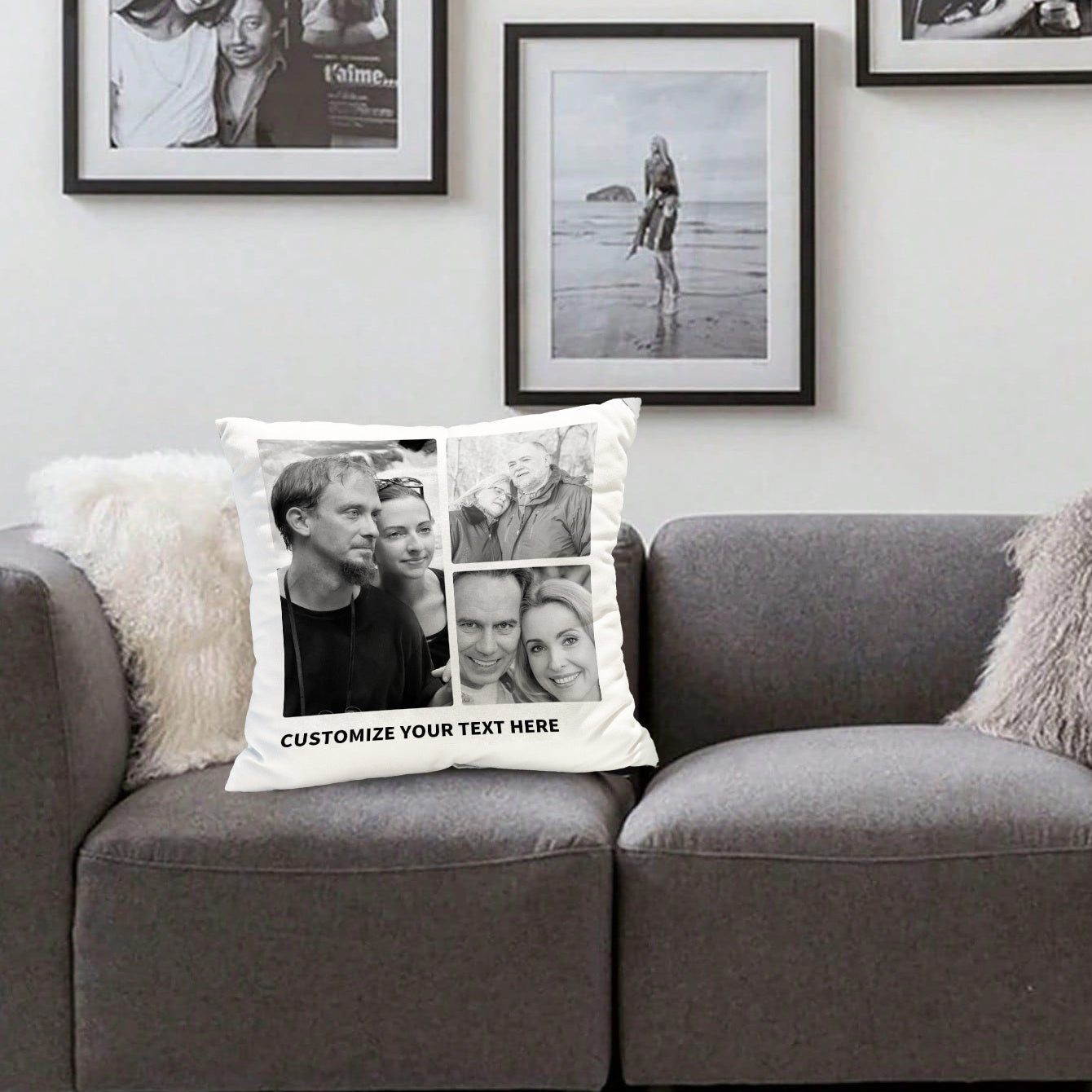 Add a touch of personalization to your space with our CozyCrafter Custom Photo Cushion Cover. This square throw pillow case is made of soft polyester that is machine washable, making it easy to keep clean. Perfect for room decor, this unique gift is