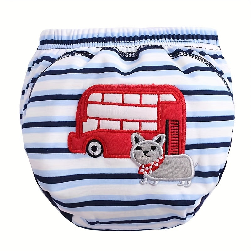 Soft Cotton Training Pants Set of 3 - Reusable & Washable Cloth Diapers in Various Colors