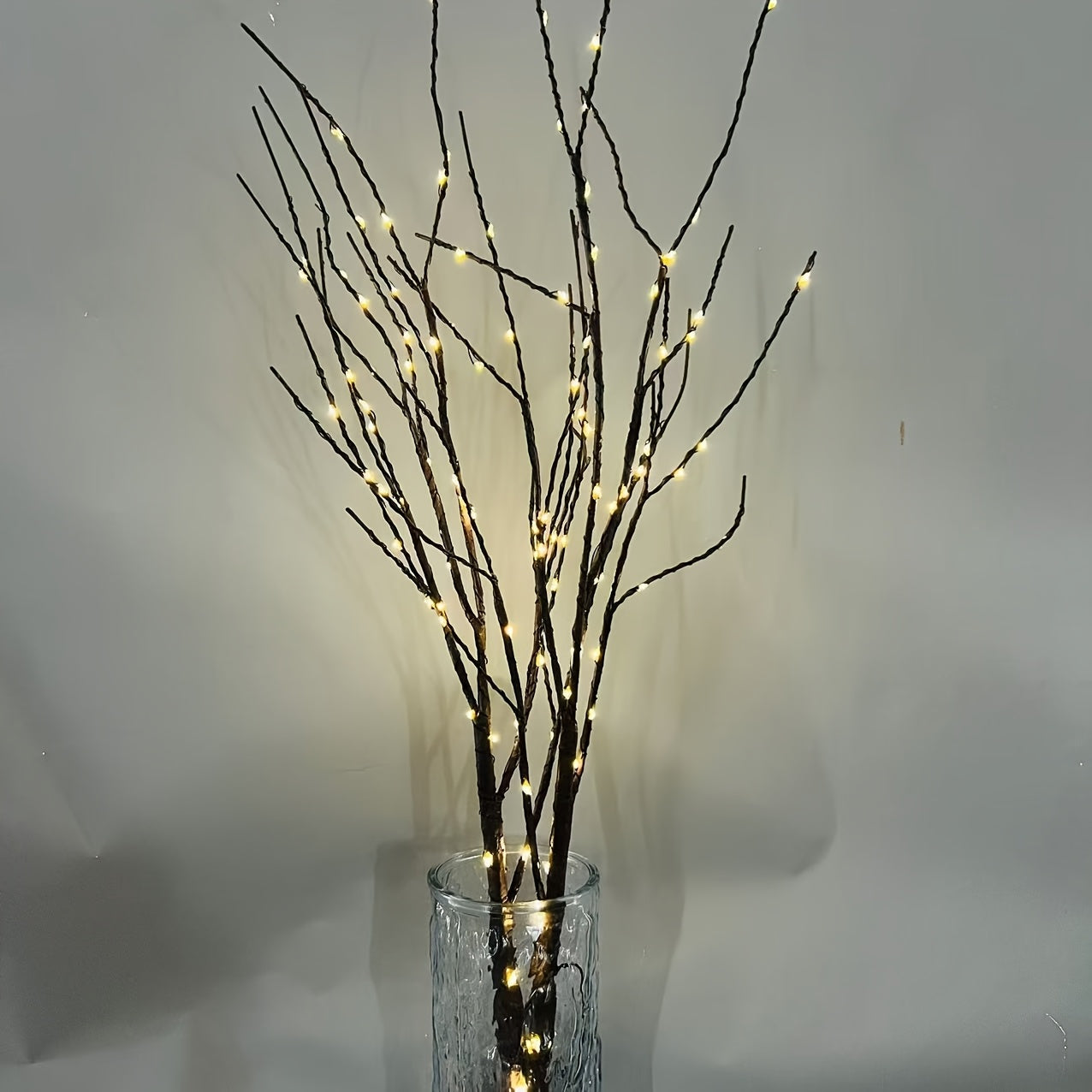 LITBLOOM Glowing Fairy Light String with Birch Branches, 78.74 cm/68.58 cm, 50 LED lights powered by batteries, ideal for home decor, holidays, parties, and gifts.