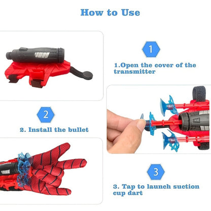 A Spider Shooting Toy Set with Hero Wrist Launcher is a fun novelty toy for kids, perfect for parties and gatherings, making it an ideal gift.