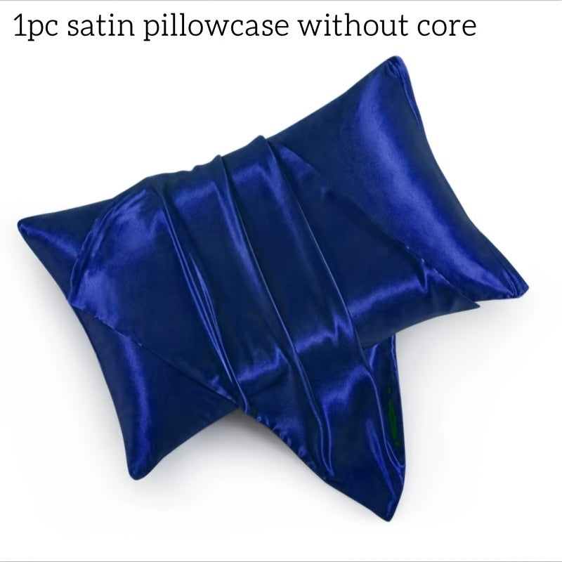 Premium quality luxurious soft satin pillowcase, machine washable, ideal for bedroom and guest room decoration.