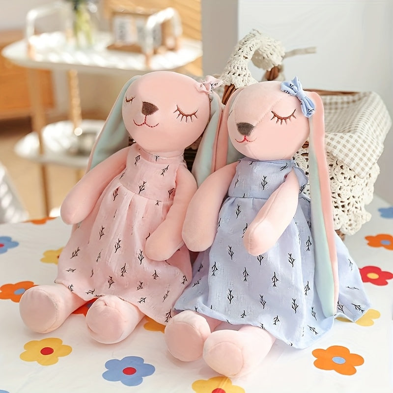 Adorable plush rabbit doll, a perfect gift for Easter, Spring, Mother's Day, or weddings.