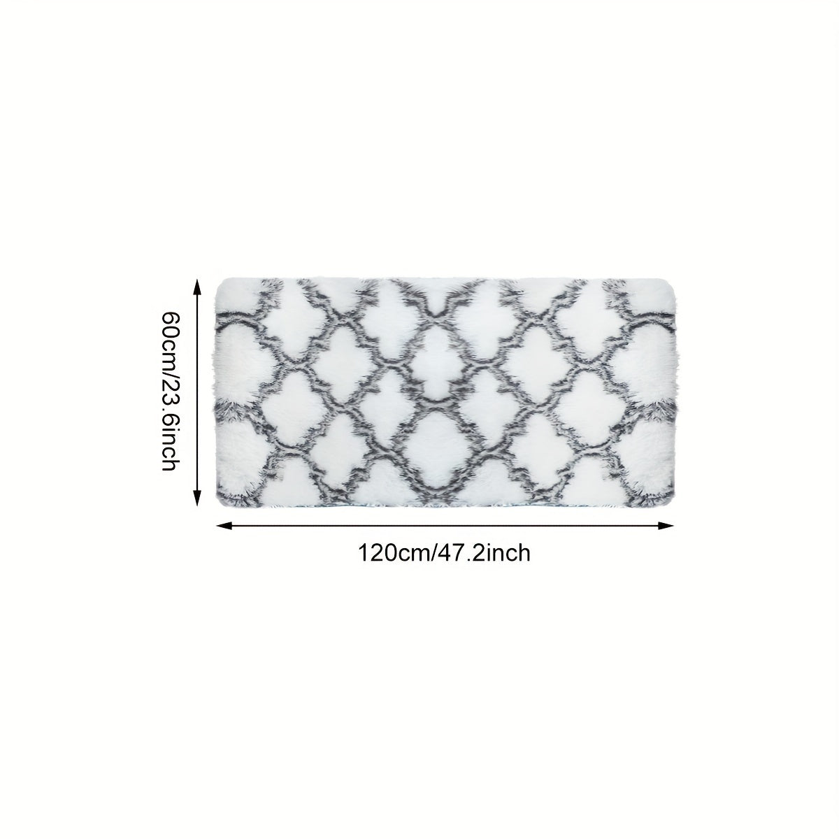 Elevate Your Home Decor with a Stylish Checkered Design Rug. This Chic Grey and White Floor Mat is Perfect for the Living Room, Bedroom or Bathroom. Its Anti-skid Pad ensures Safety and Stability. Add a Touch of Aesthetic Charm to Your Home with this