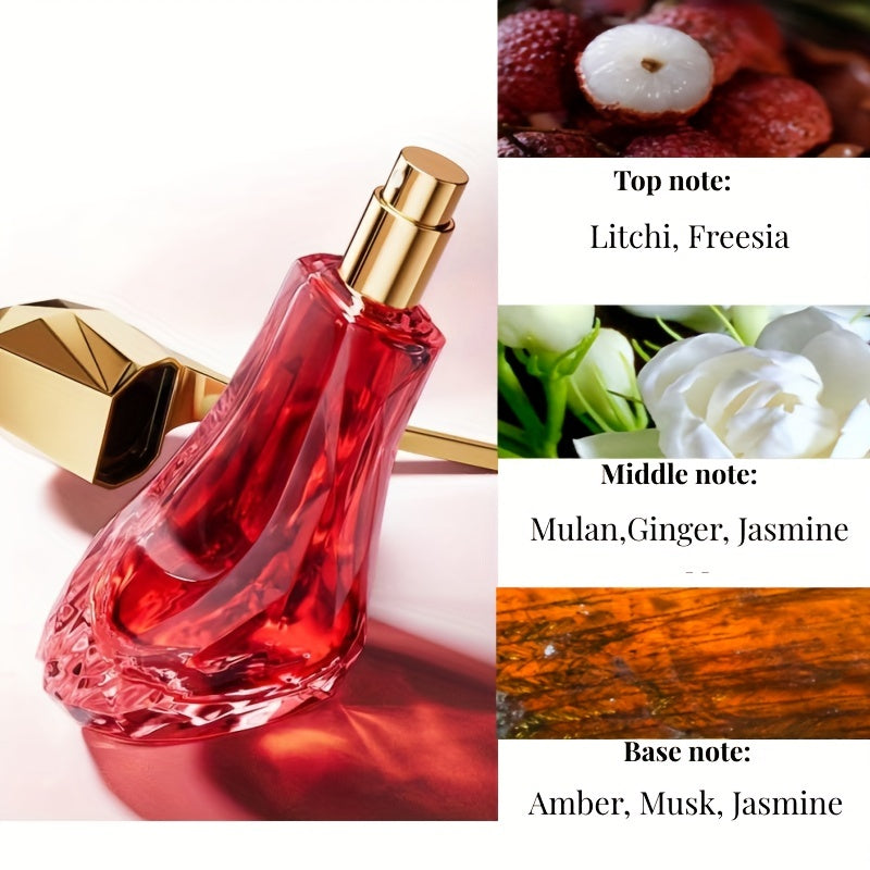 High Heel Eau De Toilette Spray Gift Set: Refreshing, Elegant fragrance with floral and fruity scents. Perfect for dating and daily wear. Ideal gift for her.