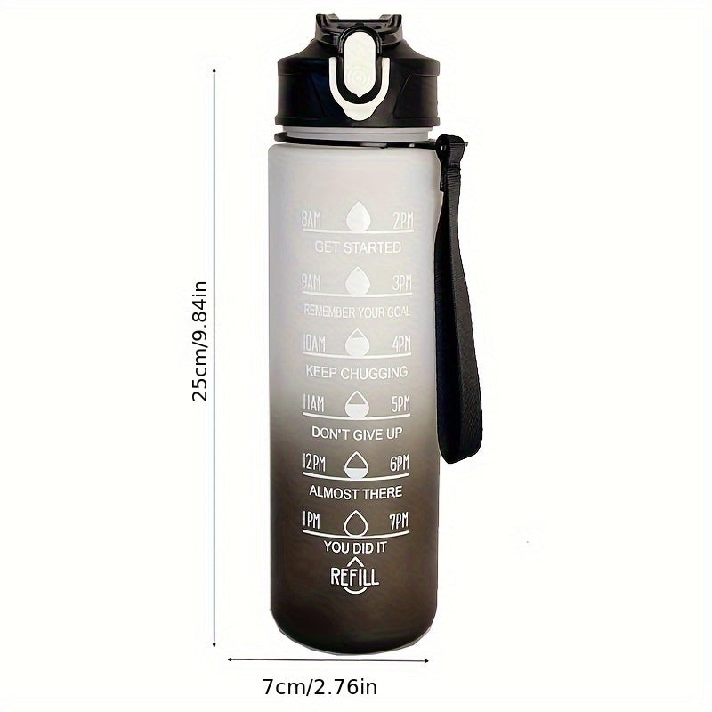 1pc Motivational Water Bottle for outdoor activities and as a birthday gift.