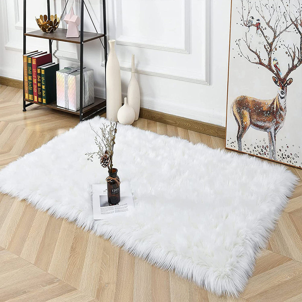 Plush Carpet Rug Perfect for Home Decor - Luxuriously Soft and Fluffy for Any Room in Your House