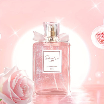 50ml Eau De Parfum for women with refreshing, long-lasting scent of floral and fruity notes, ideal for dating and daily wear. Perfect gift for her.